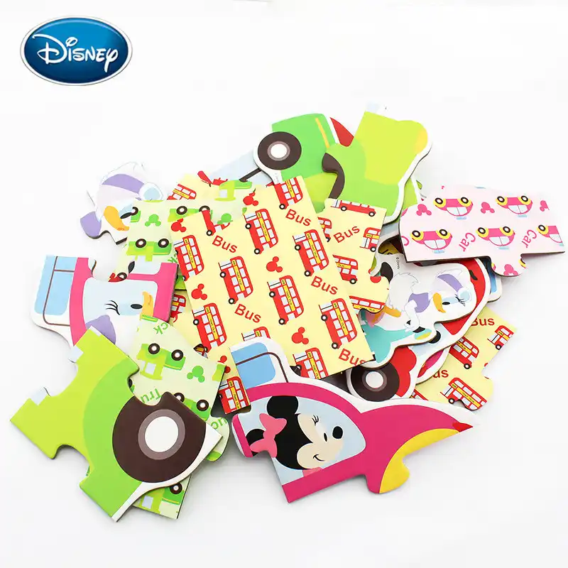 ディズニーミッキー交通のパズルベビー漫画のパズル 1 3 歳の子供の教育パズルパズルのおもちゃ パズル Aliexpress