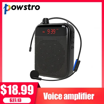 

Portable Amplifier 12W FM Recording Voice Amplifier Teacher Microphone Speaker With Mp3 Player FM Radio For Teaching Meetings