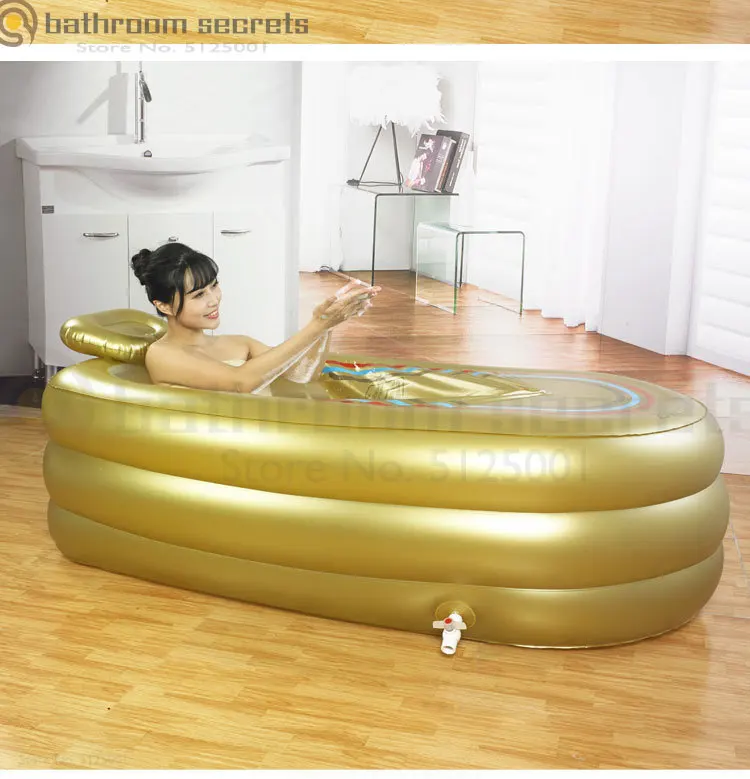 Bathtub Adult Home Lying Inflatable Bathtub Plastic Thickening Bath Bath Barrel Insulation Large Folding Tub Bathtub Adult