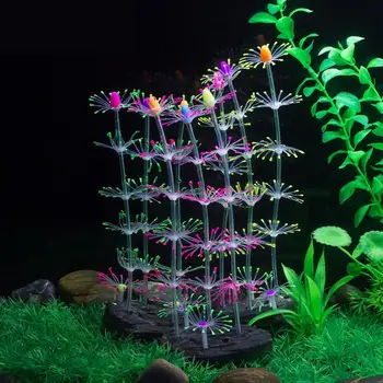 

Aquarium Fish Tank Artificial Coral Plant Decorative Aquarium Reef Ornament Glowing Effect Landscape For Fish Tank
