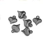 80pcs 8x10mm Stainless Steel Heart Gold Silver Color Cute For Necklace Pendant Charms DIY Jewelry Making Accessories Wholesale ► Photo 3/6