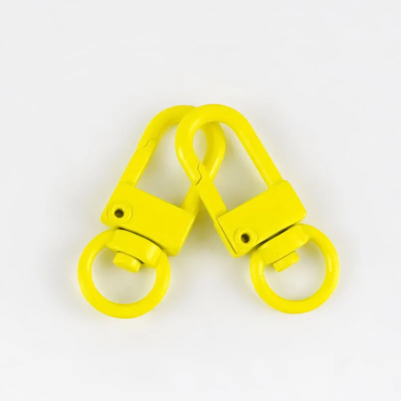 Yellow Meetee 10/30/50 шт 34*13 мм металлическая пружина поворотное кольцо пряжки ремня сумки цепочка для крепления на Скрепка-крючок, сделай сам, ювелирное изделие аксессуары для рукоделия - Цвет: Yellow