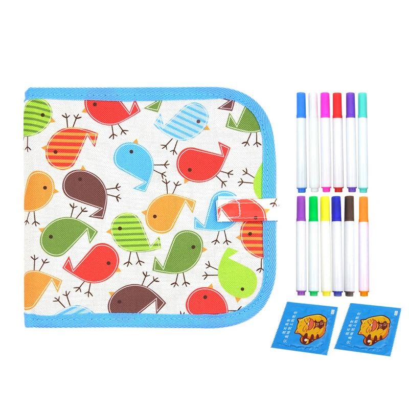 BalleenShiny Baby Drawing Book Toys Kids DIY Painting BlackBoard With Pen Coloring Book Doodle Board For Child Toys Gift