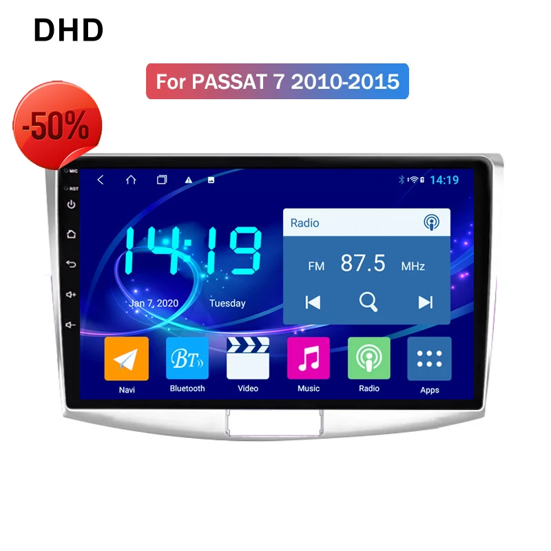 Автомобильный Gps-навигатор 4 Гб ОЗУ 10 1 дюйма Android 9 0 для Volkswagen CC Passat B7 2012