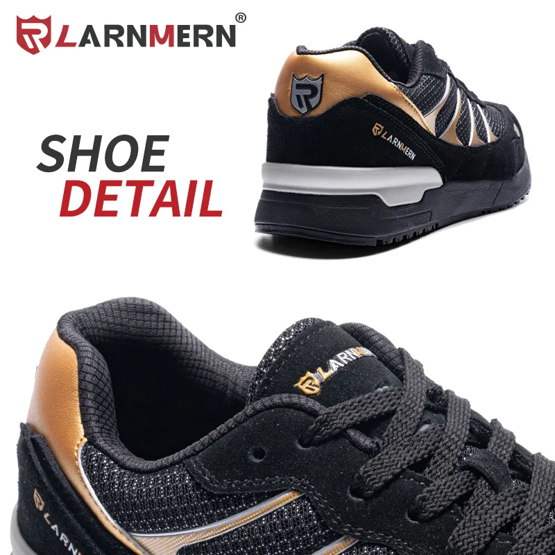 LARNMERN Men's Safety Shoes Work Shoe Steel Toe Comfortable Lightweight Breathable Anti-smashing Anti-puncture Construction Shoe LARNMERN Men's Safety Shoes Work Shoe Steel Toe Comfortable Lightweight Breathable Anti-smashing Anti-puncture Construction Shoe