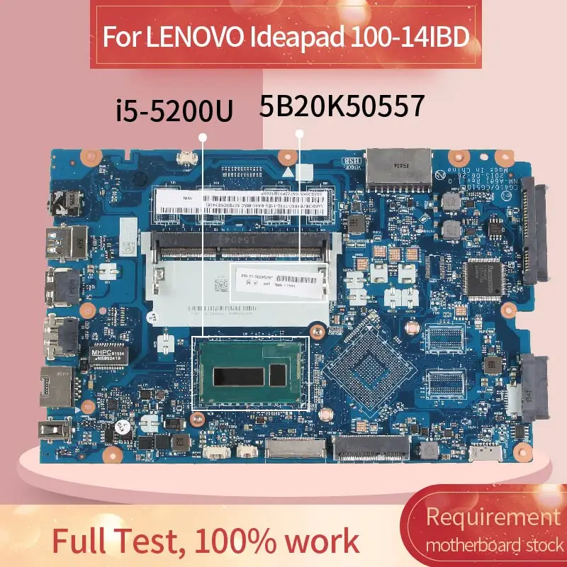Материнская плата 5B20K50557 для ноутбука LENOVO Ideapad 100 14IBD|Материнские платы ноутбуков| |