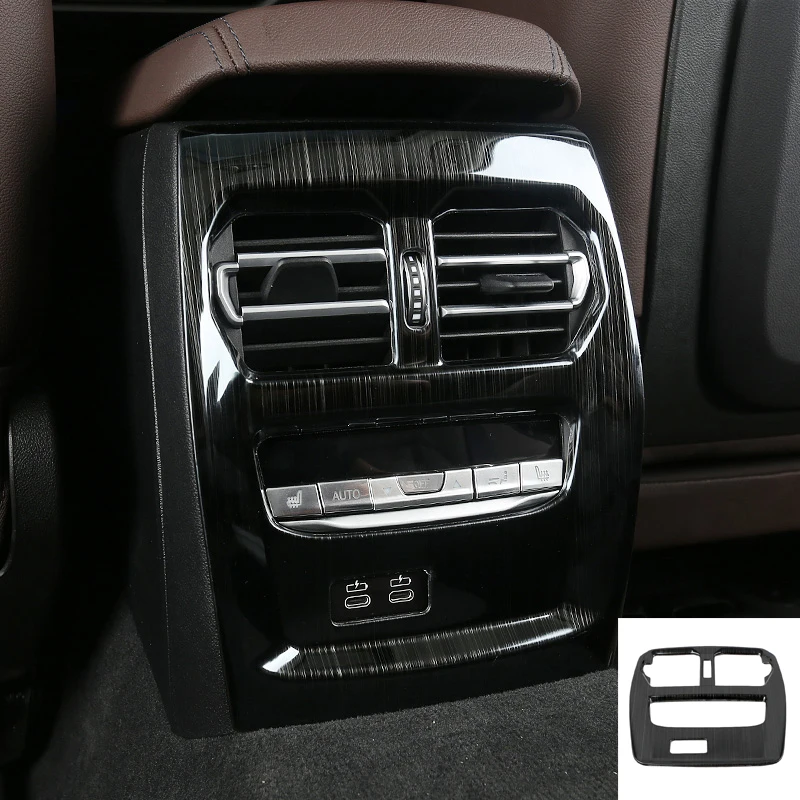 

Car Back Rear Air Vents Outlet Cover Trim for BMW 3 Series G20 G28 Armrest Box Rear Air Condition Vent Cover Trim Air Outlet