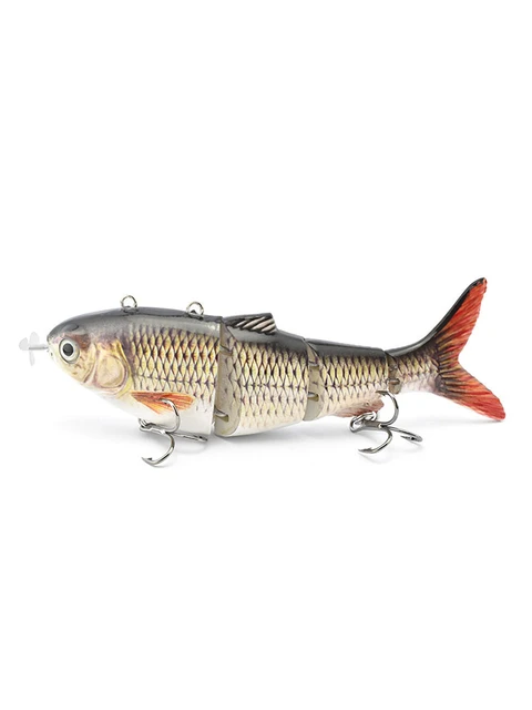 NEW 3.5in Automatic Swimbait Robotic Electric Fishing Lure Auto Multi  Jointed Bait USB Rechargeable Wobbler Pesca Accessories - AliExpress