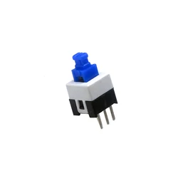 10 pieces/batch 7*7*12mm DIP 3-pin 12V 0.5A mini self-locking button switch DPDT 7x7x12mm to self-reset switch