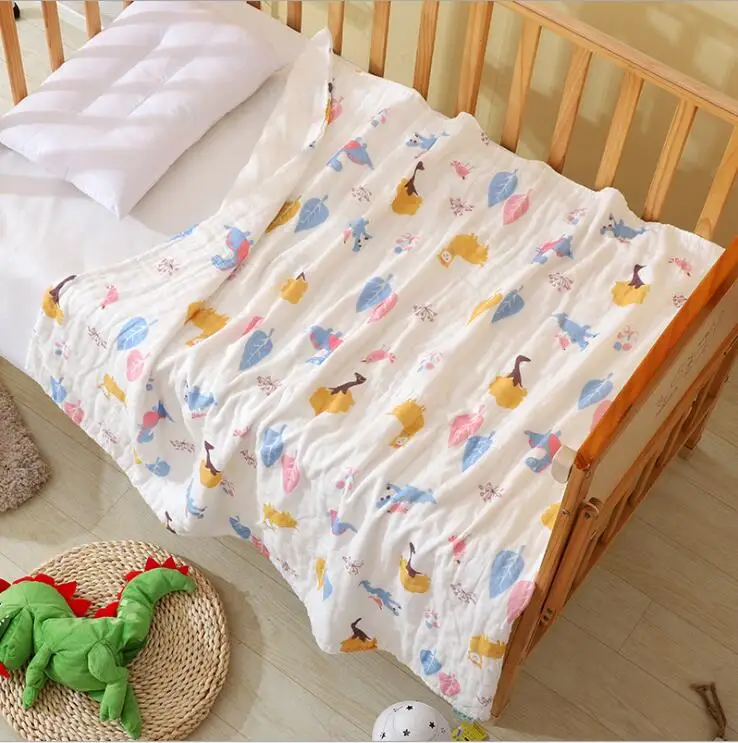 6 слоев высокого Качественный хлопок муслин Одеяло Пеленальное Одеяло s обеспечивает комфортную носку для новорожденных банное полотенце Полотенца многофункциональные детские Обёрточная бумага для детей - Цвет: as picture