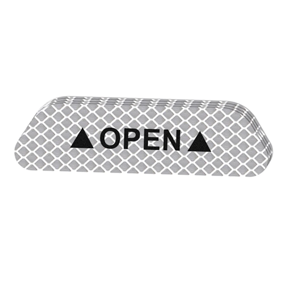silver 4pcs Новая Автомобильная Светоотражающая полосатая наклейка Предупреждение ющая лента ночной открытый знак на дверь наклейка анти-столкновения знак BFE88 - Цвет: silver 4pcs