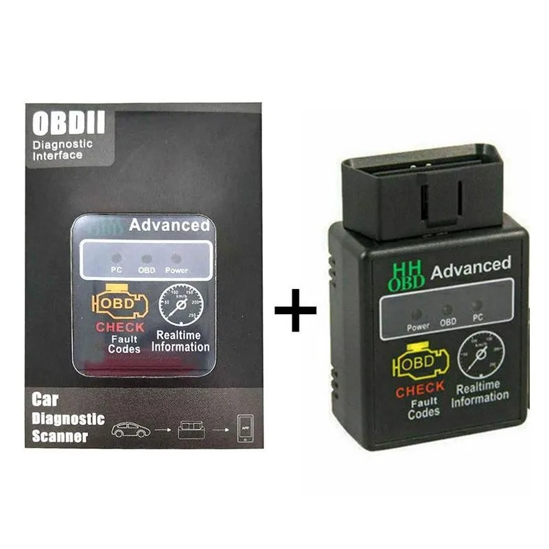 Диагностический инструмент HHOBD ELM327 V2.1 V1.5 Bluetooth супер мини-сканер ELM 327 OBD2 CAN-BUS HH OBD II