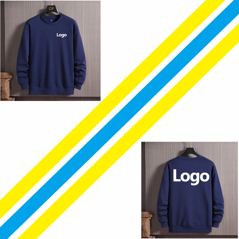 High Quality Cotton Sweater Custom Logo Print Embroidery Personal Design Brand Hoodies 7 Colors Sweatershirt WESTCOOL 2021