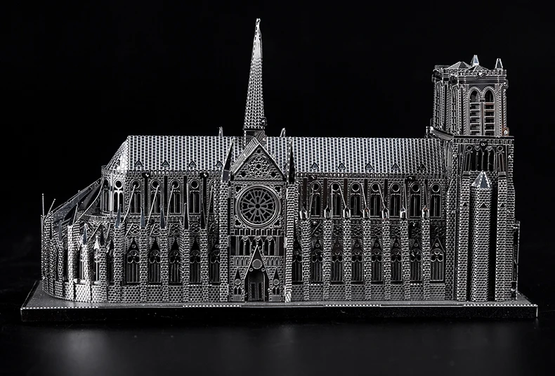 Продажа с фабрики Notre Dame 3D головоломка для взрослых металлическая Сборная модель Архитектура DIY игрушка обучающая