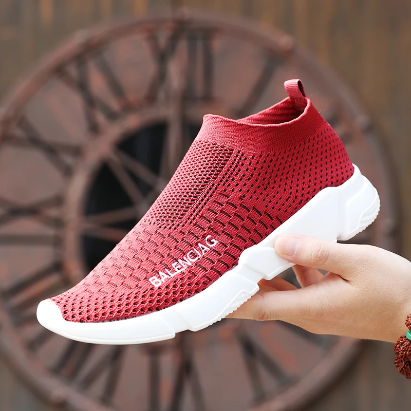 

Autumn in 2019 casual korean version trend wild net red tide shoes Low to help Paris couple vulcanized designer socks shoes