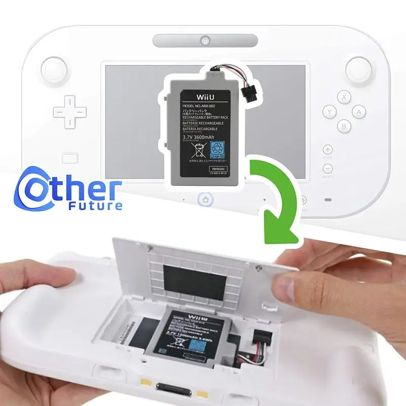 Сменный аккумулятор для wii U GamePad 3600 mAh