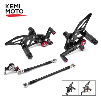 

KEMiMOTO Rear Sets For DUCATI 848 EVO 1198 1098 1098S Adjustable Rearsets Rear Sets Foot Pegs Pedal Black / Gold / Grey