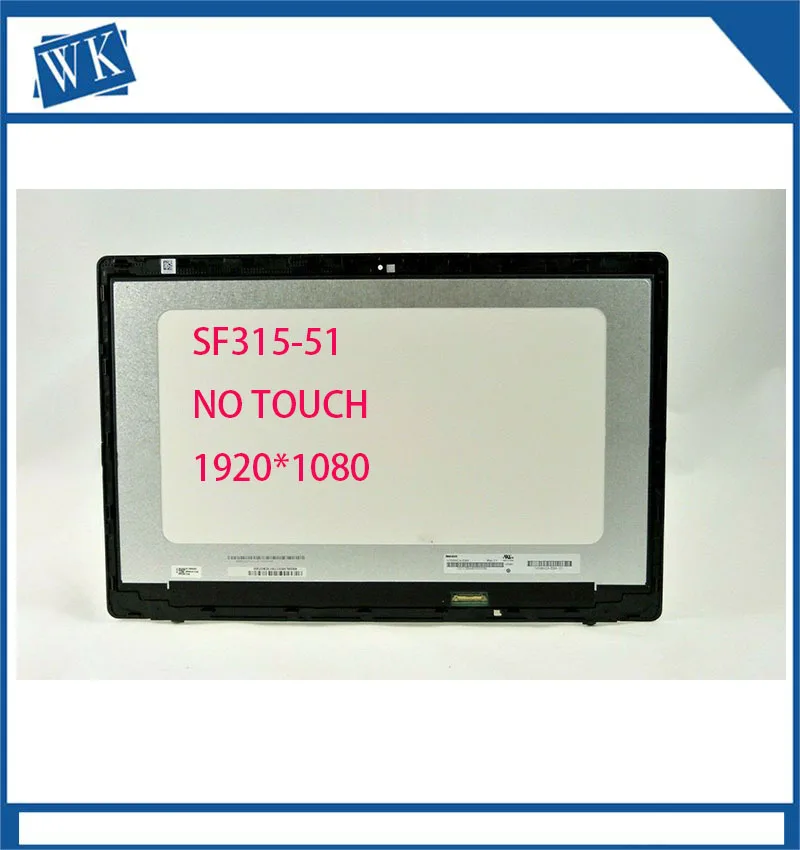 

15,6 ''ЖК-экран дигитайзер дисплей в сборе для Acer SF315 SF315-51G laptop 1920*1080 со стеклянной крышкой без сенсорного экрана