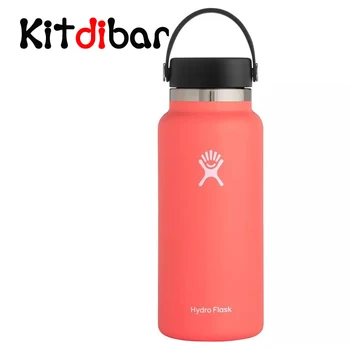 

Kitdibar Hydro Flask Hibiscus Wide Mouth 2.0 with Leak Proof Flex Cap 32oz Hydroflask Water Bottle