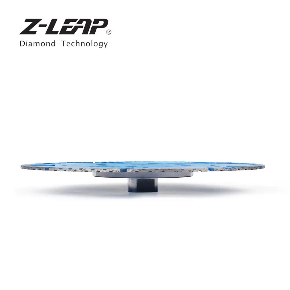 Z-LEAP 230 мм Алмазная Пила лезвие с фланцем M14 9 дюймов горячий прессованный режущий диск влажное сухое использование для гранита Мрамор Бетон огранка камня