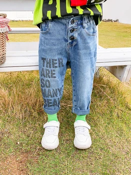

Boys Jeans Spring Models 2020 Korean Children's Clothing Children's Pants Western Style Baby Spring Boy Spring and Autumn Tide