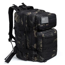 50л Камуфляжный армейский рюкзак, мужские военные тактические сумки, штурмовой рюкзак, рюкзак для охоты, треккинга, рюкзак, водонепроницаемая сумка