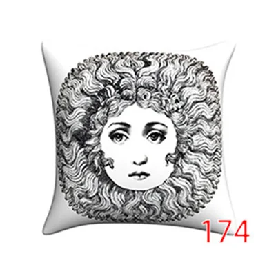 Ретро rosenthal Piero fornasetti в европейском стиле декоративная подушка, подушка с сердцевина из хлопчатобумажной пряжи подушка для офисного кресла Винтаж декоративная подушка для дома - Цвет: 18