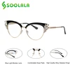 SOOLALA Anti Blue Light Rhinestones Cateye Reading Glasses Women Ladies Eyeglasses Presbyopia Reading Glasses +0.5 to 4.0 ► Photo 3/6