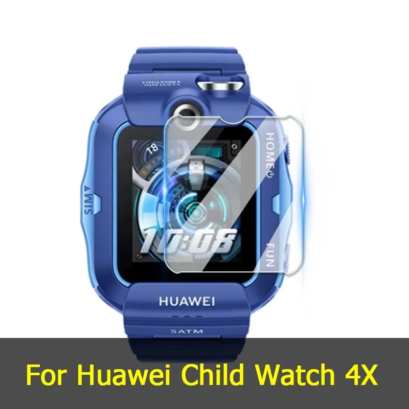 For Huawei Children’s Watch 4X 3S 3X 3 4 Pro K2 Kids Phone Smart Watch Clear / Purple 2.5D Tempered Glass Film Screen Protector mobile screen guard Screen Protectors