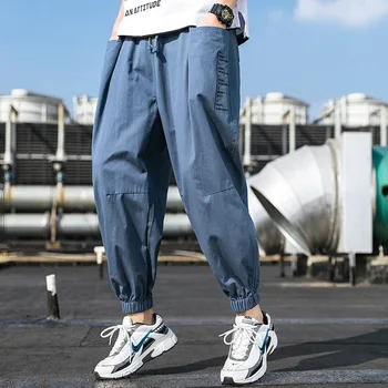 

2020 Spring Ins Tide Brand New Hip-hop Overalls Loose Feet Harlan Casual Pants Men