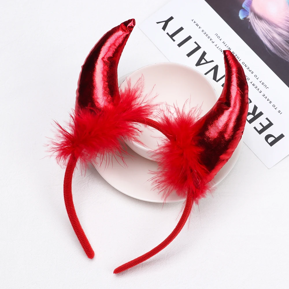 3 шт./компл. дьявольская повязка на голову для Хэллоуина рога демона обруч волос