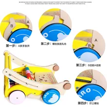 Детские ходунки на колесиках, детские ходунки в стиле унисекс для детей 0-1-3 лет