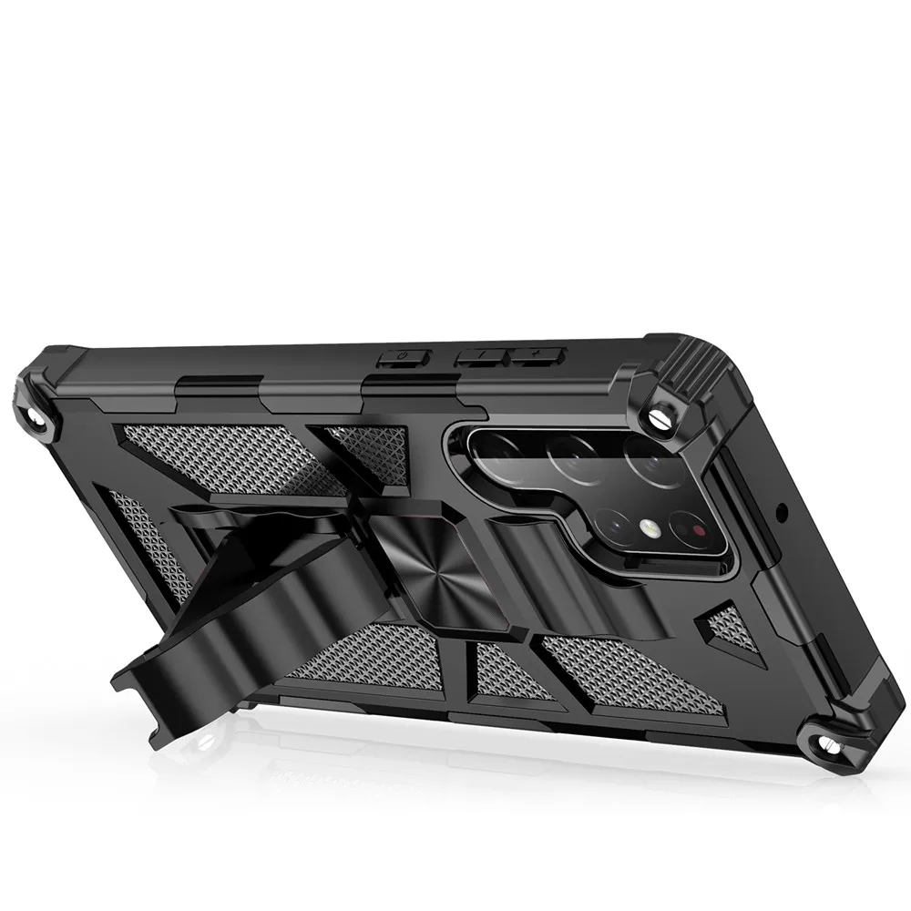 Armor Kickstand TPU Case For Samsung Galaxy S26 Ultra S25 S24 FE S23 S22 Ultra A17 A16 A14 A55 A56 A57 Camouflage Magnetic Cases — view 5