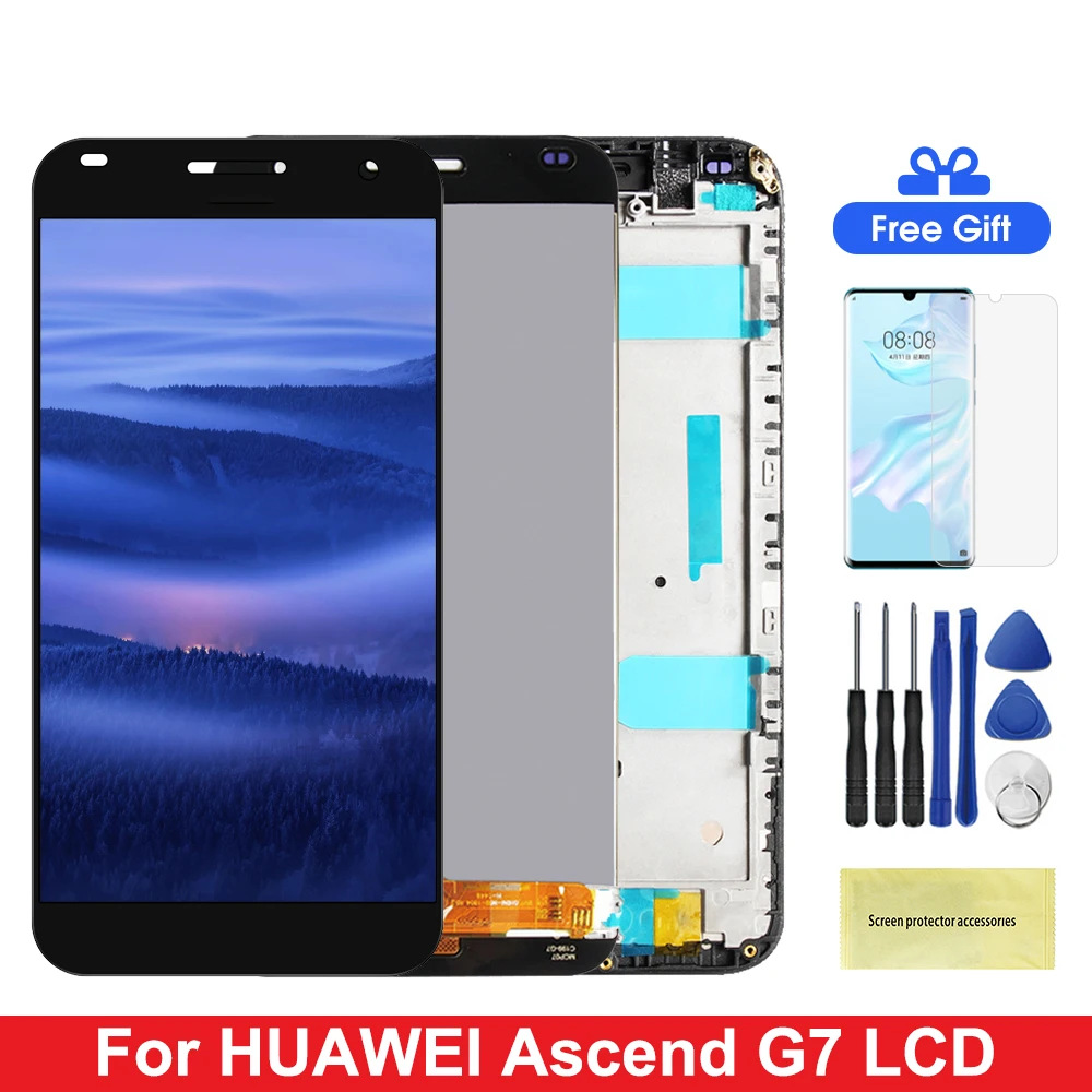 Ascend G7 с ЖК дисплеем для HUAWEI дисплей сенсорный экран дигитайзер заменитель L01