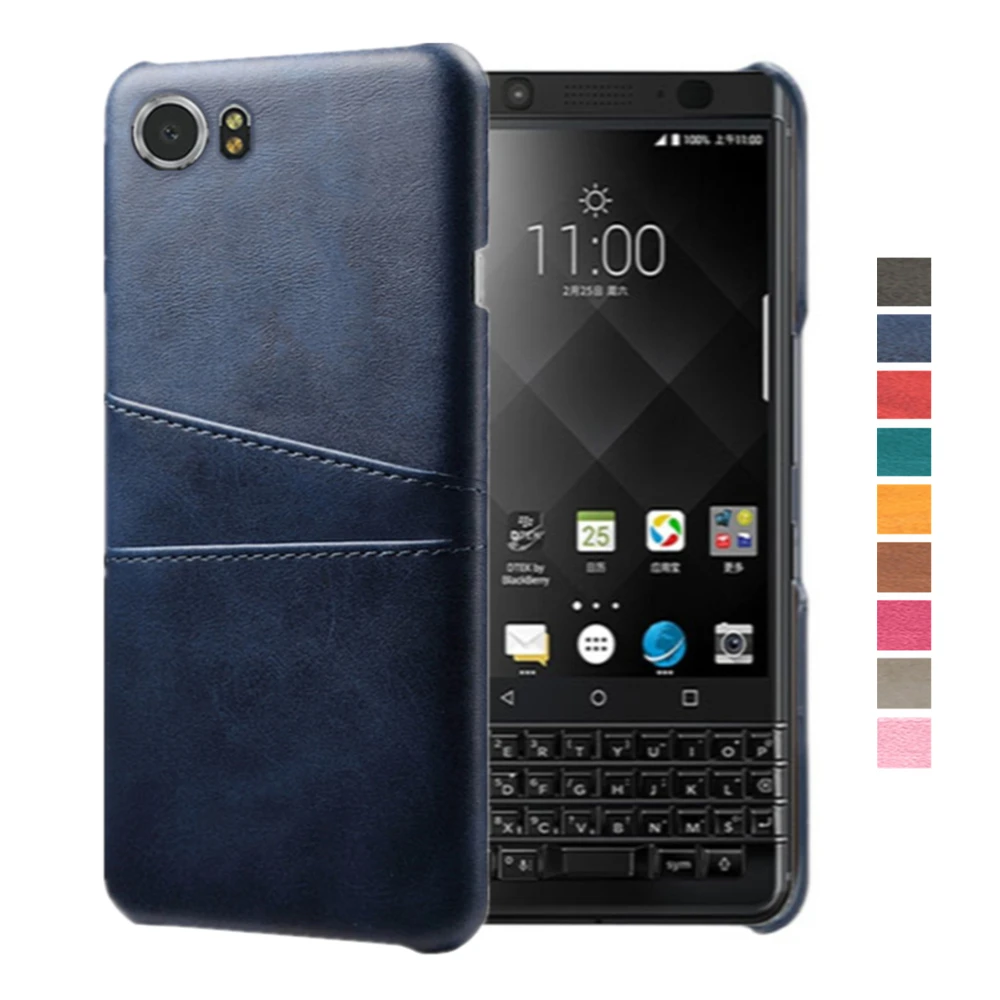 Luxury Retro PU Leather Cover For BlackBerry Keyone Coque Card Slots Wallet Phone Case Black Berry Key One 4.5" 2017 Funda | Мобильные