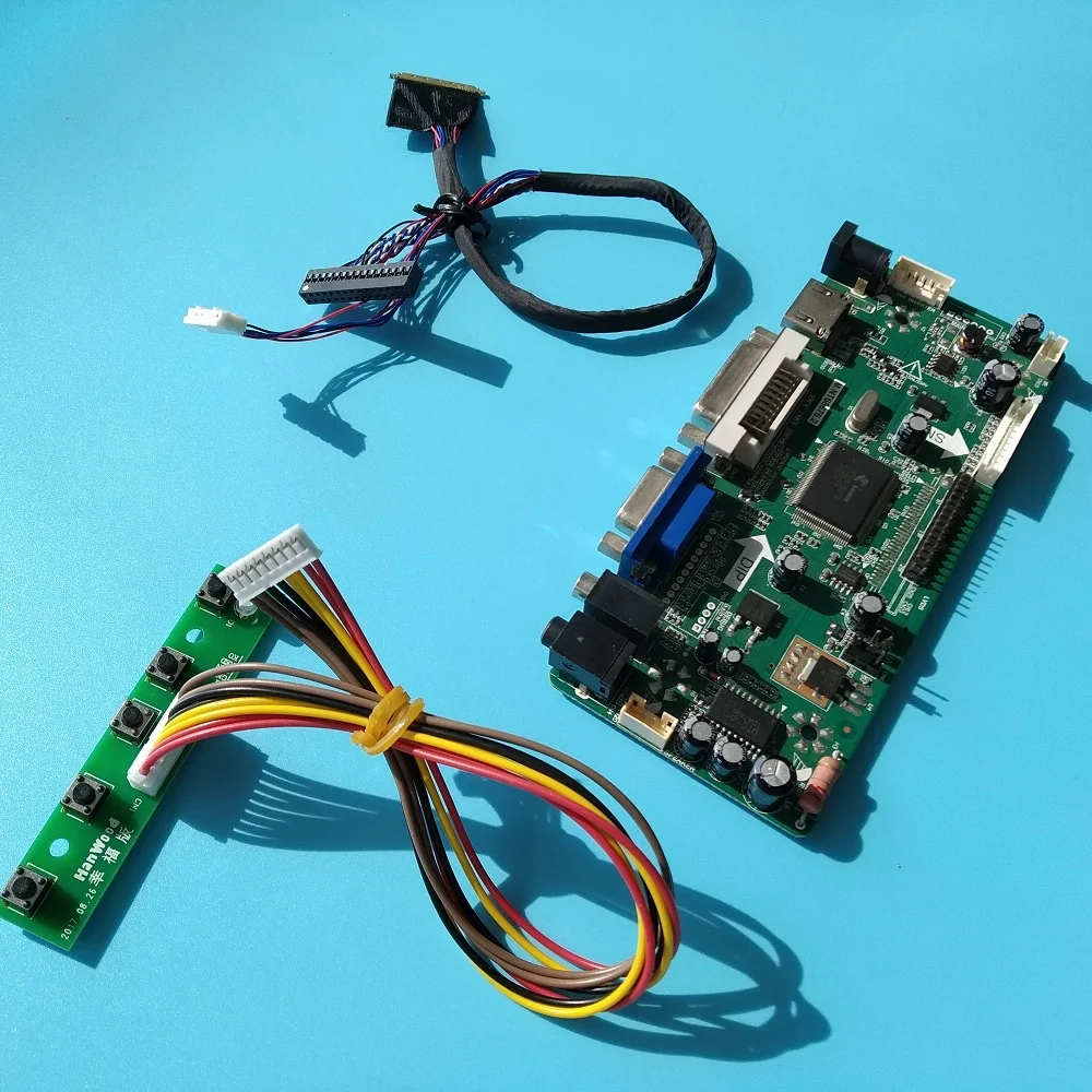 DIY DVI lcd HDMI светодиодный VGA контроллер плата M. NT68676 драйвер комплект для B156XTN02.4 1366X768 15," панель экран монитор