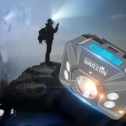 Lampe frontale étanche et puissante, alimentée par batterie Rechargeable, idéale pour la pêche, l'escalade, la randonnée ou la chasse, GTJ50 