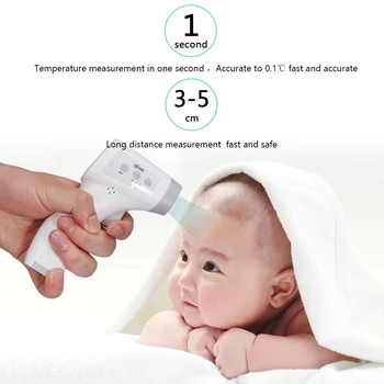 

Non-contact Fever Lcd Digital Thermometer Portable Handheld Infrared Body Thermometer with LCD Backlight Measurement Baby Care