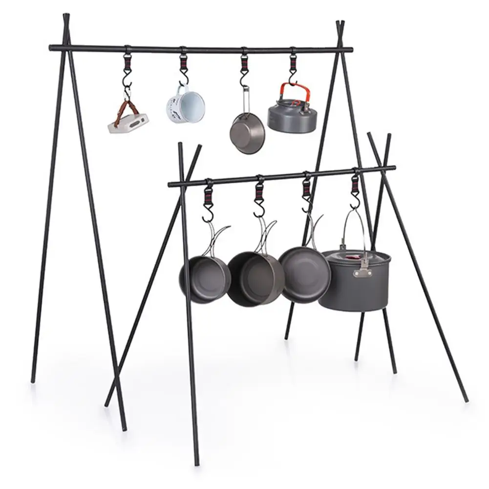

Outdoor Camping Rack Travel Camping Triangle Shelf Plant Rack Storage Bag Hanger Outdoor Camping Survival Tool