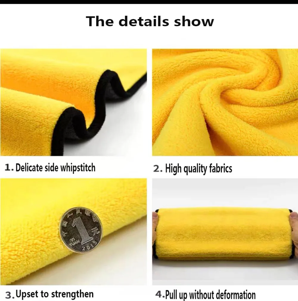 車30x3 0 40 60センチメートルマイクロファイバータオル洗車乾燥布圧着カーケア布洗車タオル詳細 Sponges Cloths Brushes Aliexpress