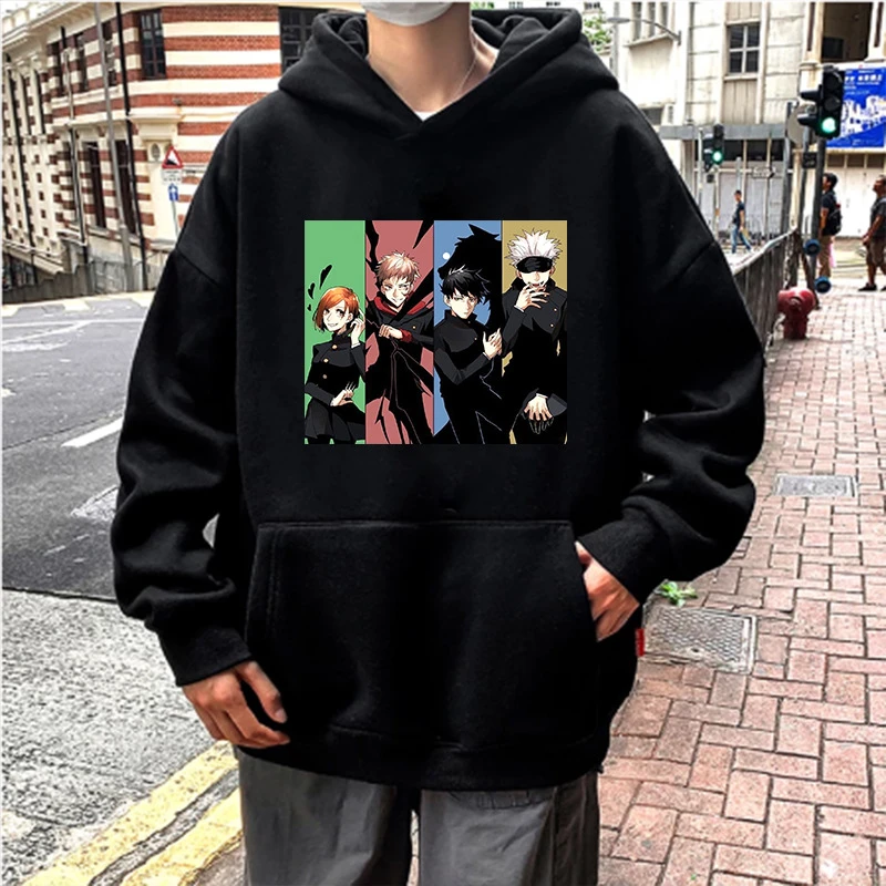 Sudadera con de One Piece para hombre, prenda de masculina con estampado de dibujos animados de Luffy Zoro, estilo Harajuku y Kawaii japonés|Sudaderas capucha y sudaderas| - AliExpress