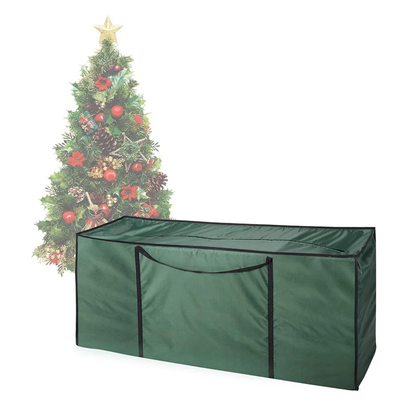 

9Ft Zip-Up Christmas Tree Storage Bag for Decoration Lights Zip Sack Xmas Trees