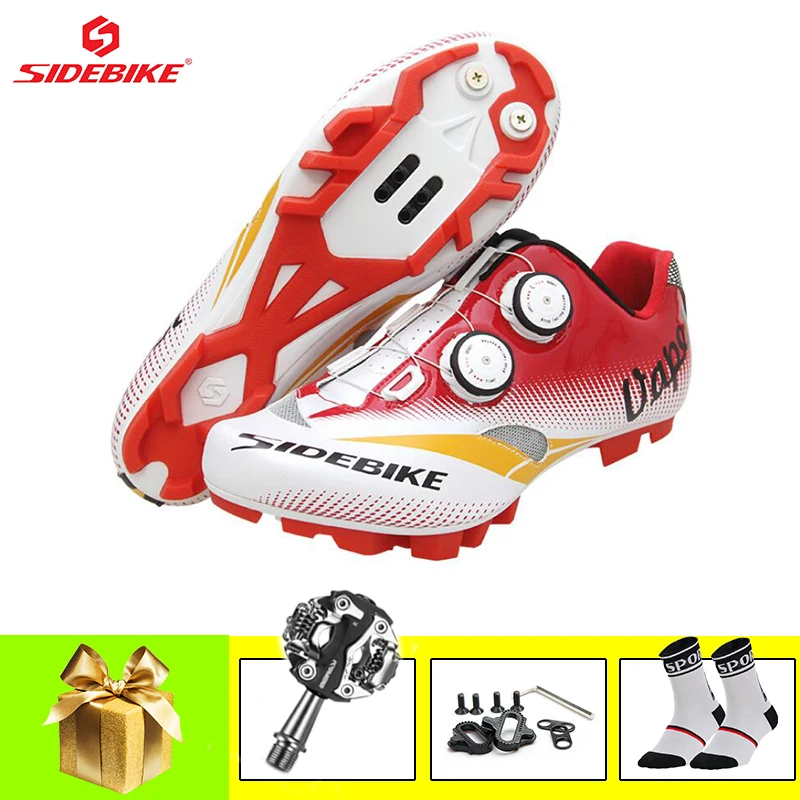 

SIDEBIKE Mountain Bike Shoes Resistance Nylon Sole Sapatilha Ciclismo Mtb Cycling Shoes SPD Pedals Self-locking Bike Sneakers