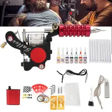 Оборудование для татуировки Полный комплект татуировки иглы ручка педаль пигмент крюк линия Инструмент 90-265 в роторная Татуировка комплект