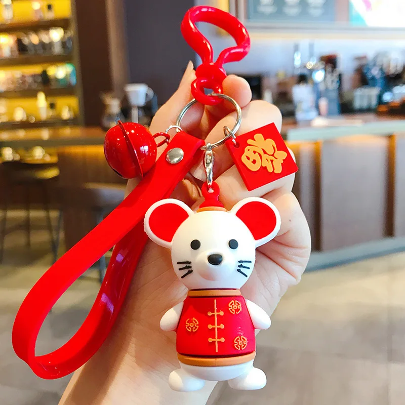 Cute Creative Cartoon Mouse Keychain Korean Version Ins Personality Trend Couple Key Chain Bag Pendant | Украшения и аксессуары