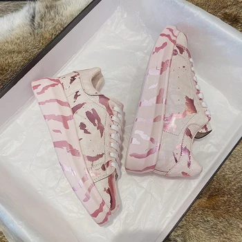 

2020 Autumn Women Chunky Sneakers Platform Designers Pink Casual Shoes Woman Fashion Running Trainers Vulcanized Shoes Flats