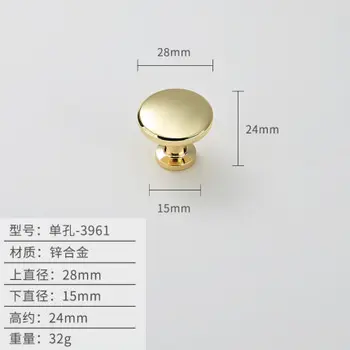 European Luxury Gold Zinc Alloy Cabinet Handles and Knobs Kitchen Cupboard Wardrobe Door Pulls Furniture Handle Hardware