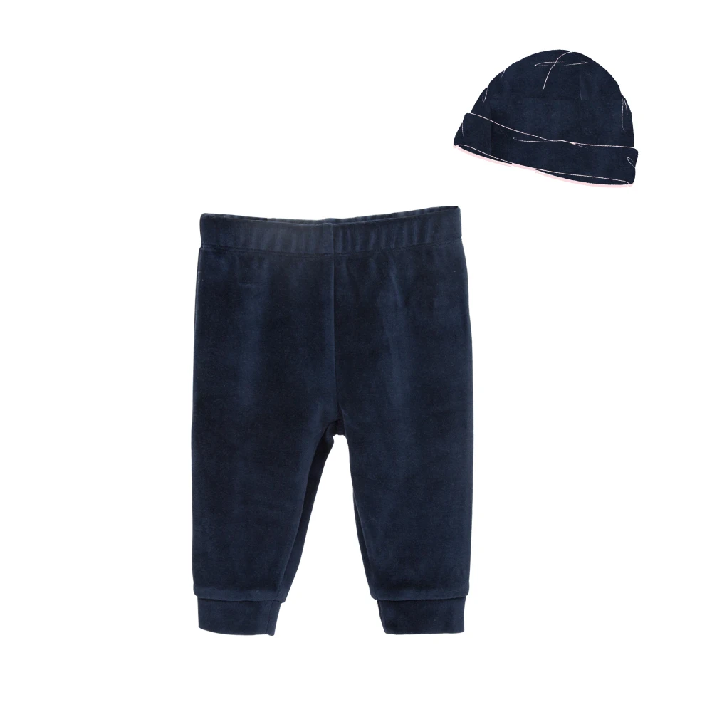 

Warm New Baby Pant Caps Set Warm Velvet Newborn Baby Boys Girls Leggings Cartoon Striped Infant Clothes 0-12M Trousers Bebe Hat