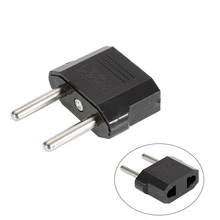 

Hot Sell US To EU Conversion Plug Adapter Power Plug Converter Travel Black Adapter Charger Converter Power Sockets Accessories