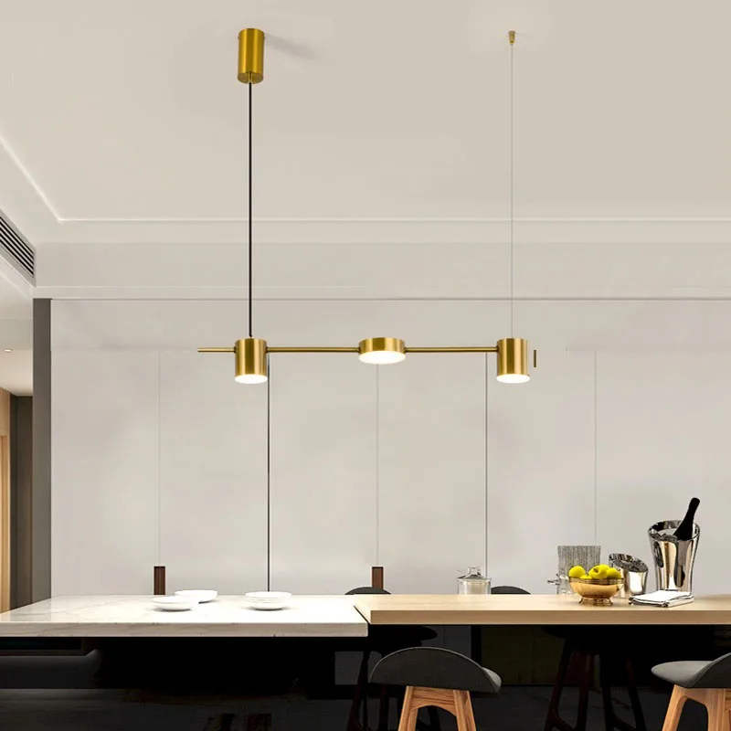 Candelabro LED minimalista moderno para restaurante, lámpara para el pasillo, bar, hotel y cafetería ► Foto 3/6